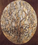 Piet Mondrian Conformation of oblong with tree oil painting